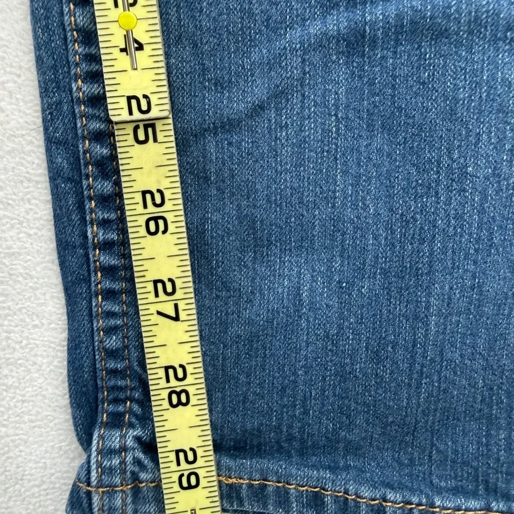 Levis 513 Slim Straight Jeans Mens 32x32 Blue Denim Pants Casual Faded